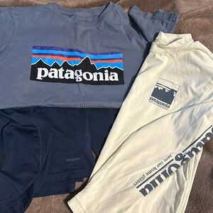 Lot of 3 Patagonia boys shirts